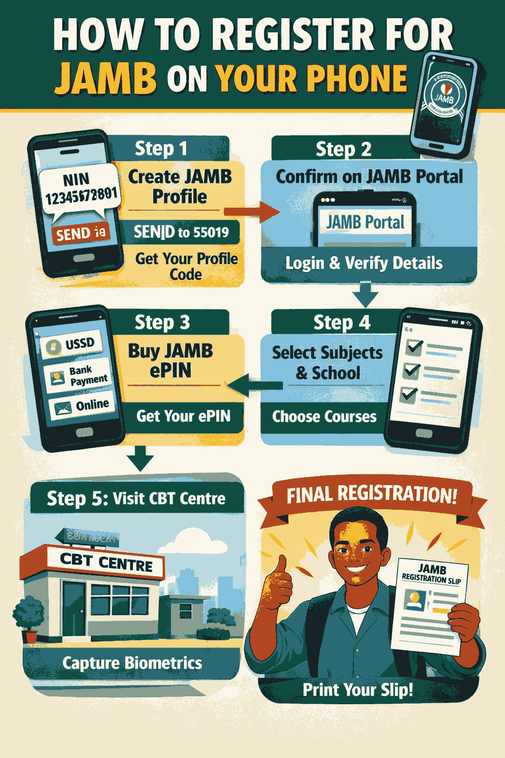 How Can I Register For Jamb On My Phone