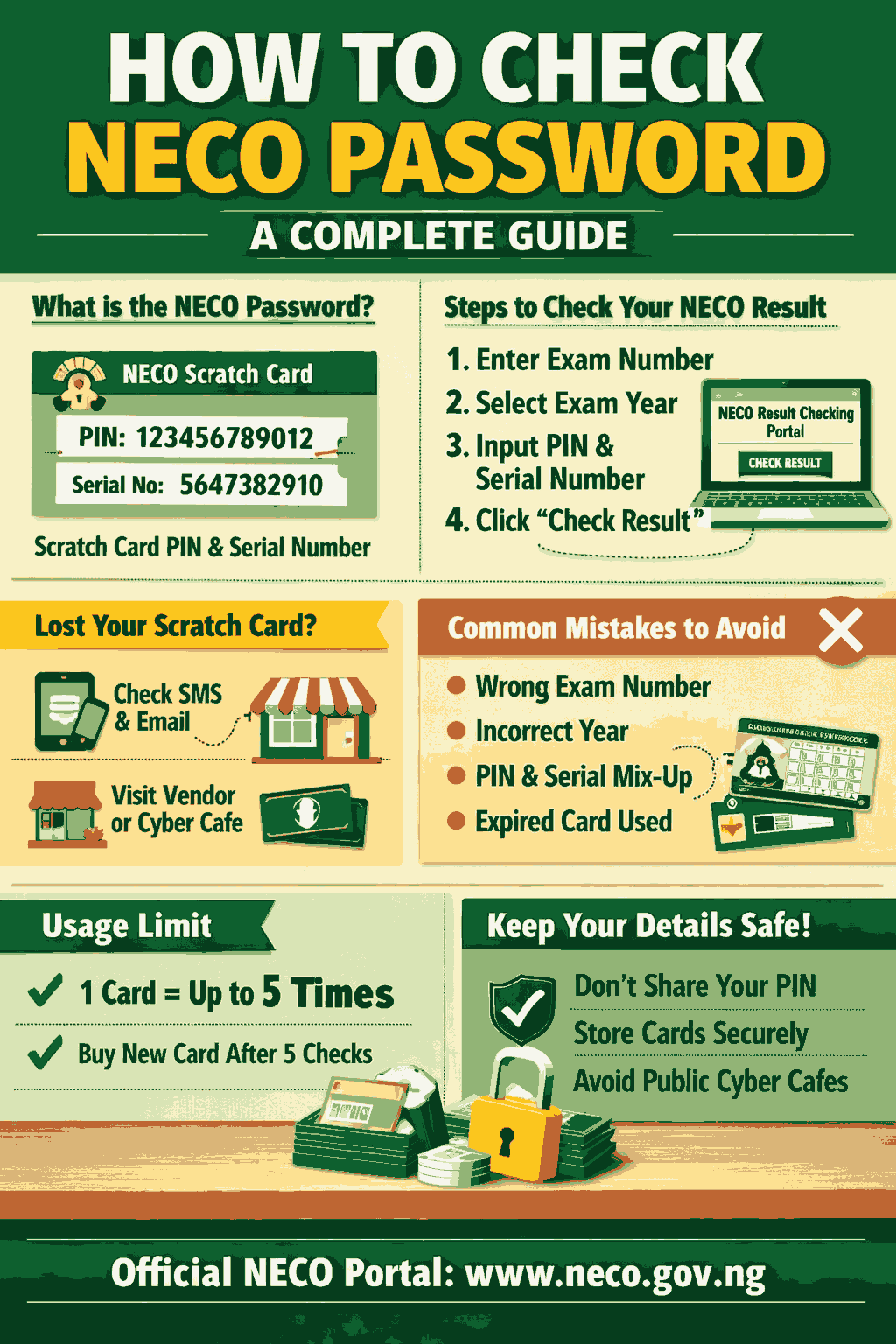 How To Check Neco Password