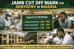 Jamb Cut Off Mark For Dentistry In Nigeria 