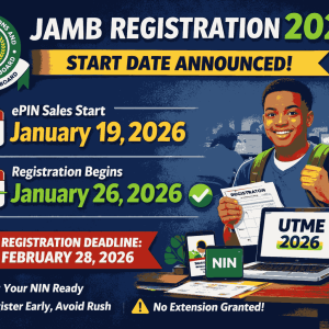 Jamb Registration Start Date 2026