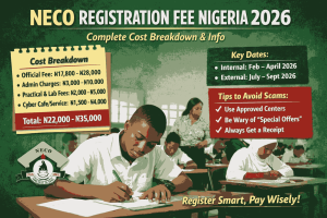 Neco Registration Fee Nigeria 2026