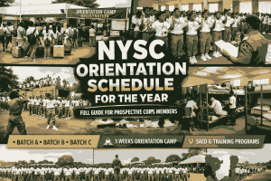 Nysc Orientation Schedule For The Year