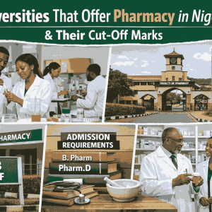 Universities That Offer Pharmacy In Nigeria And Their Cut Off Mark