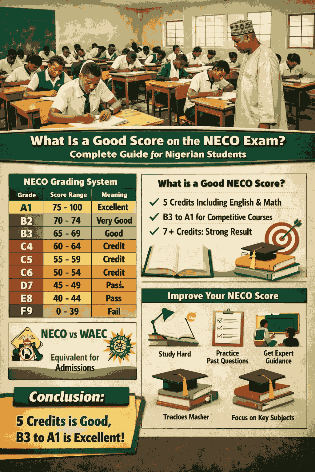 What Is A Good Score On The Neco Exam