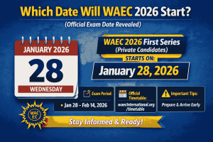 Which Date Will Waec 2026 Start