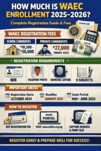 How Much Is Waec Enrollment 2025 2026