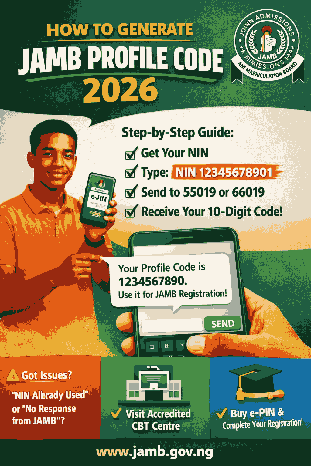 How To Generate Jamb Profile Code 2026
