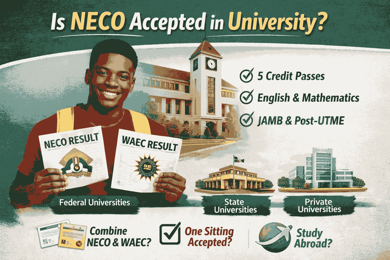 Is Neco Accepted In University