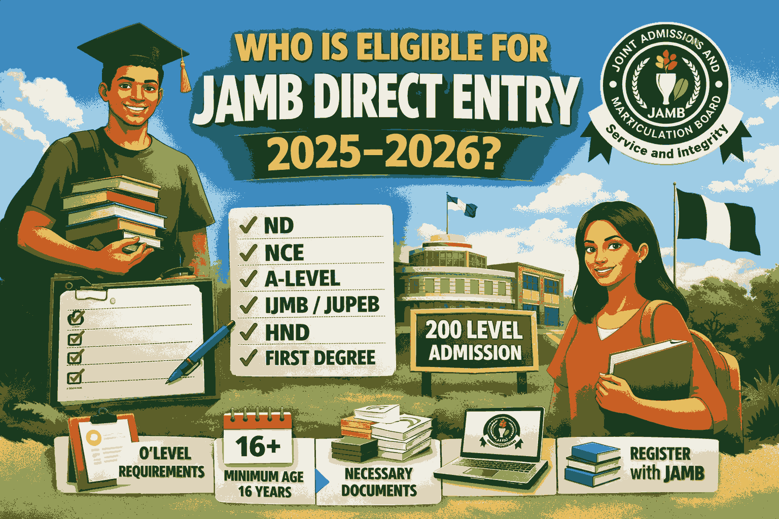 Who Is Eligible for JAMB Direct Entry 2025–2026
