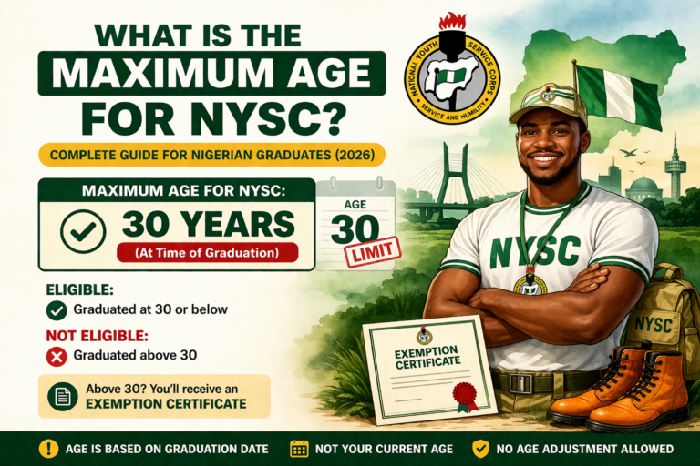 What Is the Maximum Age for NYSC (Full 2026 Guide for Nigerian Graduates)
