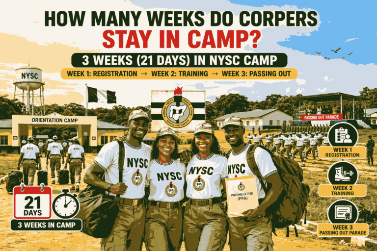 How Many Weeks Do Corpers Stay in Camp? (Complete NYSC Camp Guide in Nigeria)