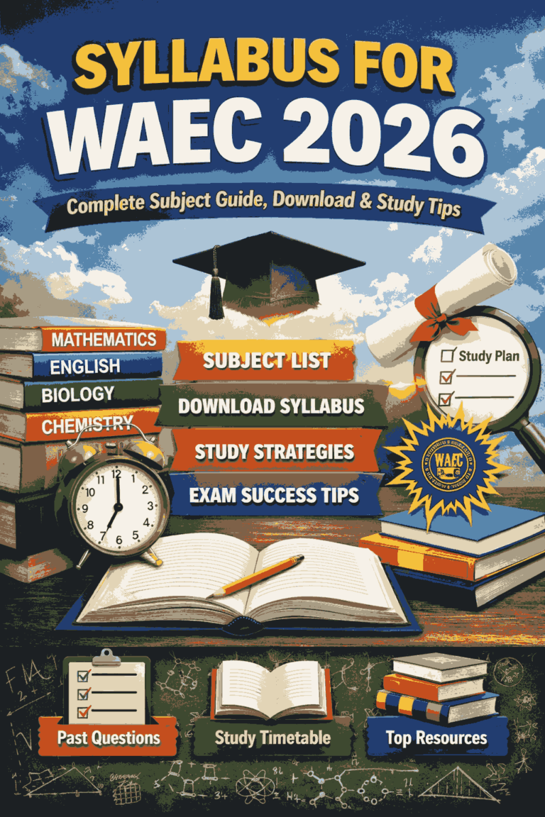 SYLLABUS FOR WAEC 2026: COMPLETE SUBJECT GUIDE, DOWNLOAD, AND STUDY STRATEGY