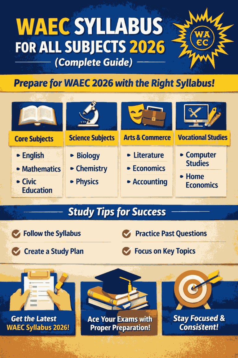 WAEC Syllabus for All Subjects 2026 (Complete & Updated Guide)