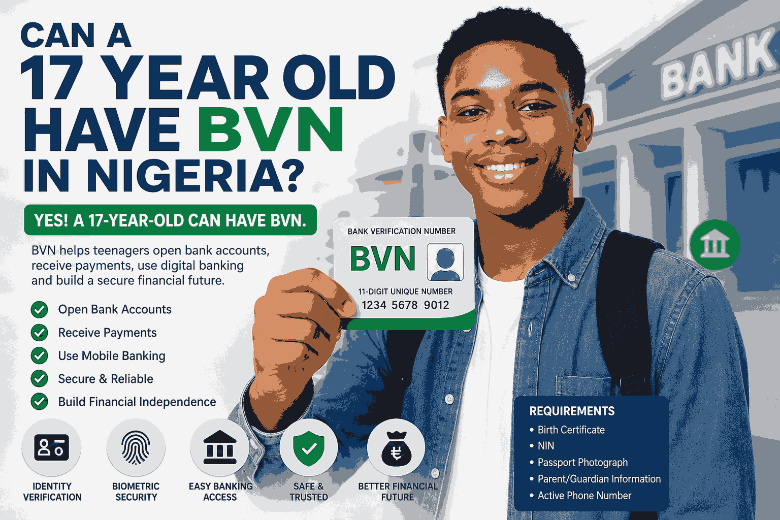 Can a 17 Year Old Have BVN in Nigeria