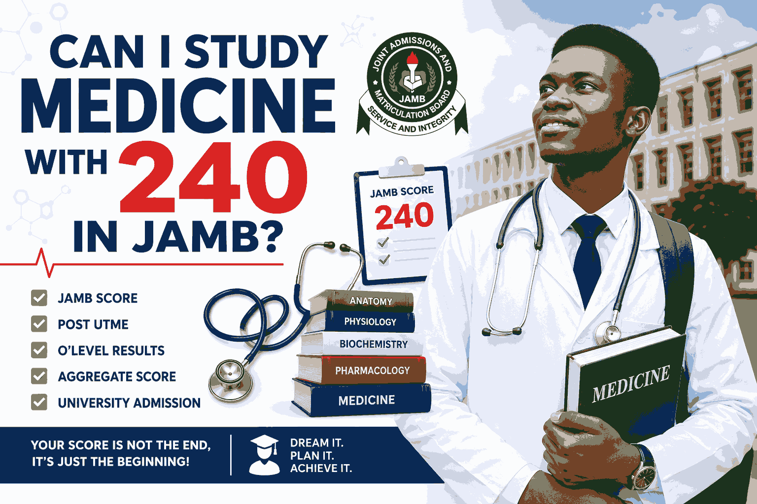 Can I Study Medicine With 240 In Jamb