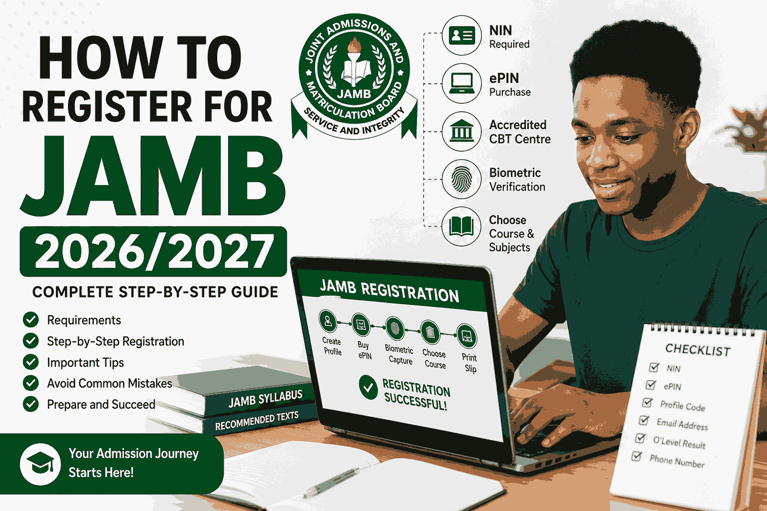 How to Register for JAMB 2026/2027 in Nigeria